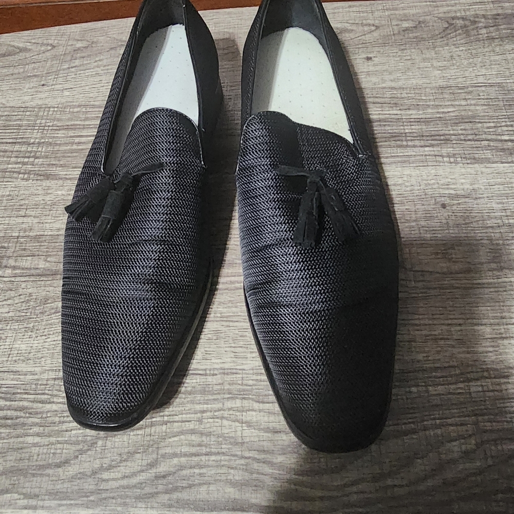 MEMS BLACK Stacy Adam's Slip On Shoe